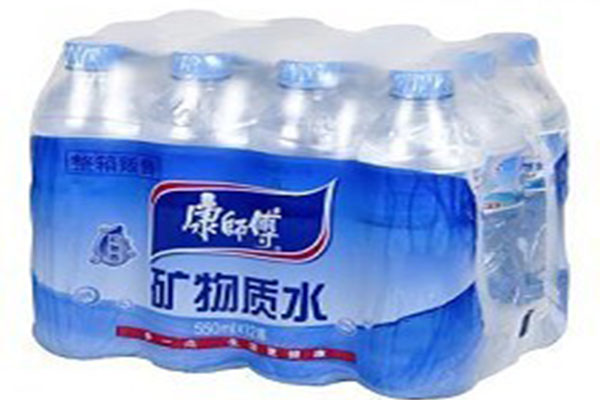 mineral water bottles