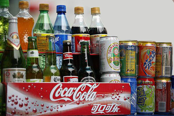 beverage bottles